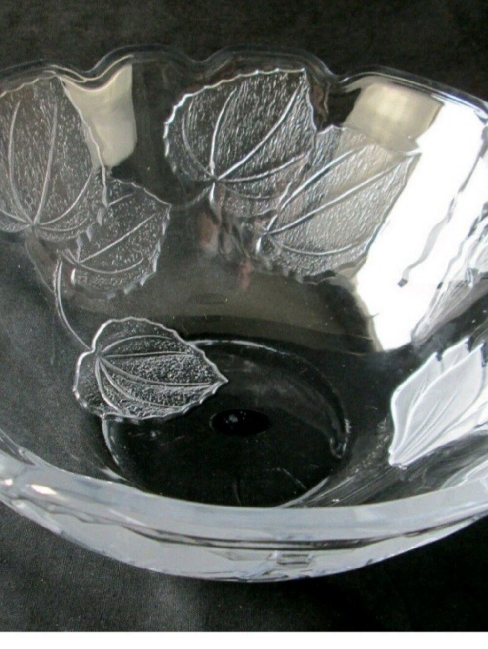 Vintage Crystal Japan Serving Or Fruit Bowl 11"